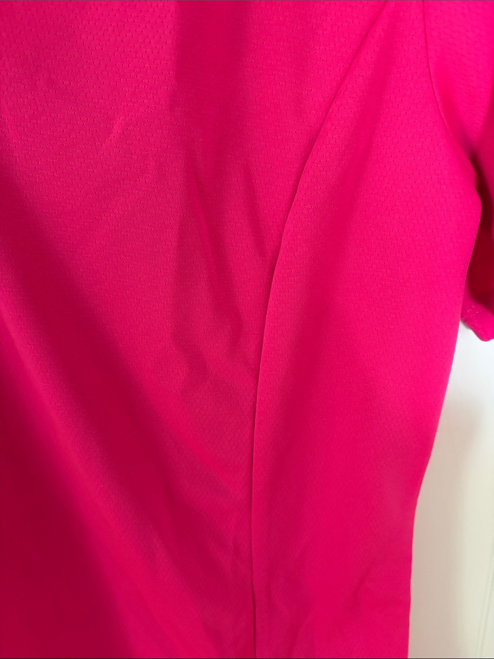 Lady Hagen Women's V-Neck Polo Tee in Hot Pink - Picture 5 of 8